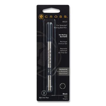 Cross® Refill For Cross Selectip Gel Roller Ball Pens, Medium Conical Tip, Black Ink freeshipping - TVN Wholesale